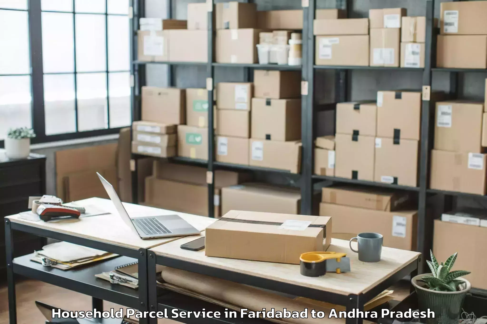 Book Faridabad to Madhurapudi Household Parcel Online